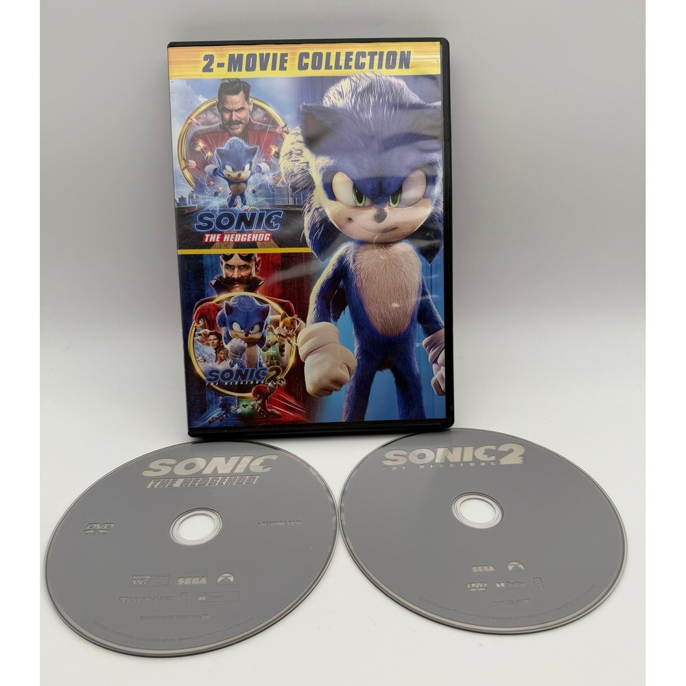 Sonic the Hedgehog 2-Movie Collection DVD Widescreen Sega Paramount N070